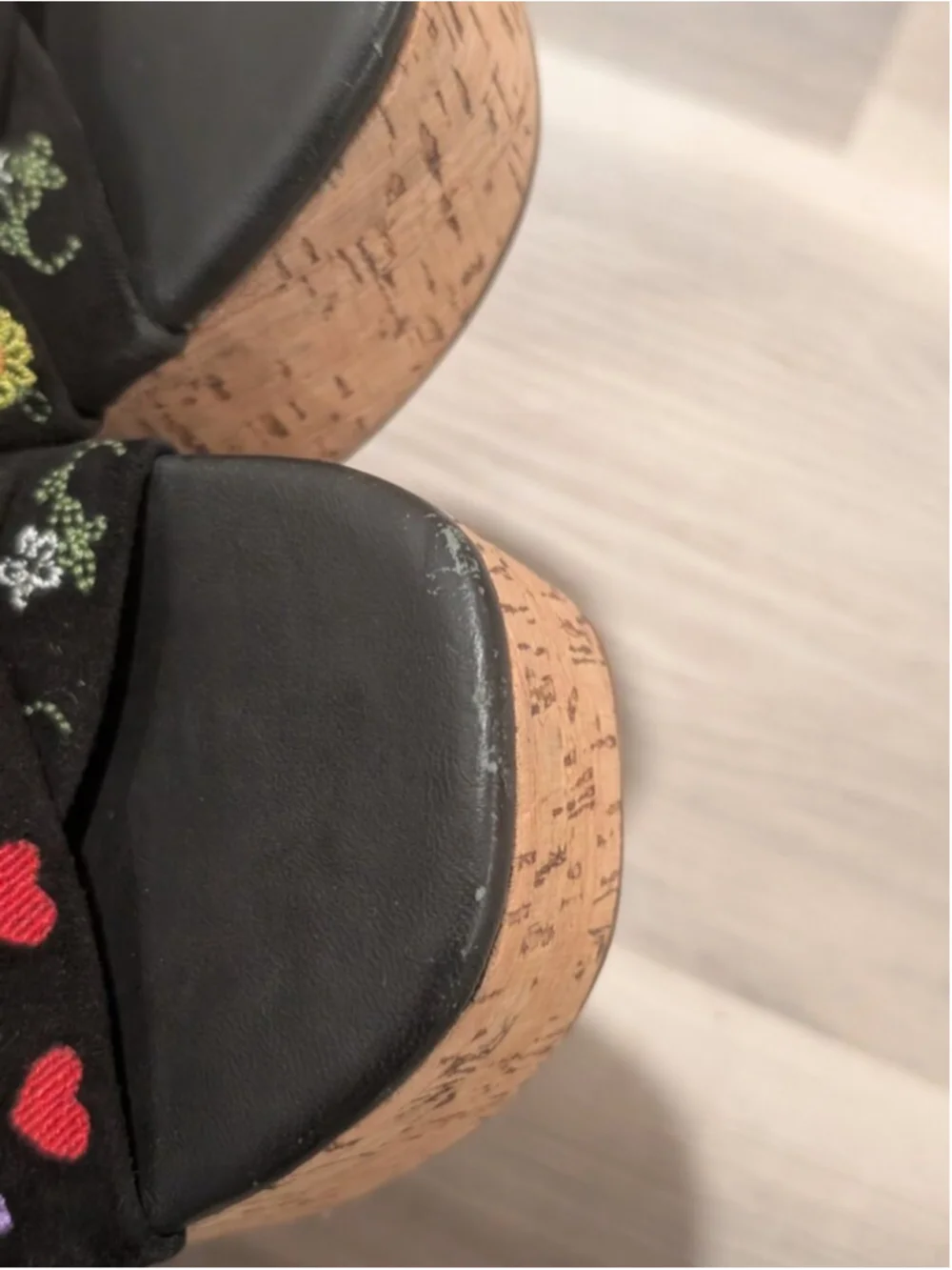 Free People | Lisbon Platform Mules In Black Suede Combo